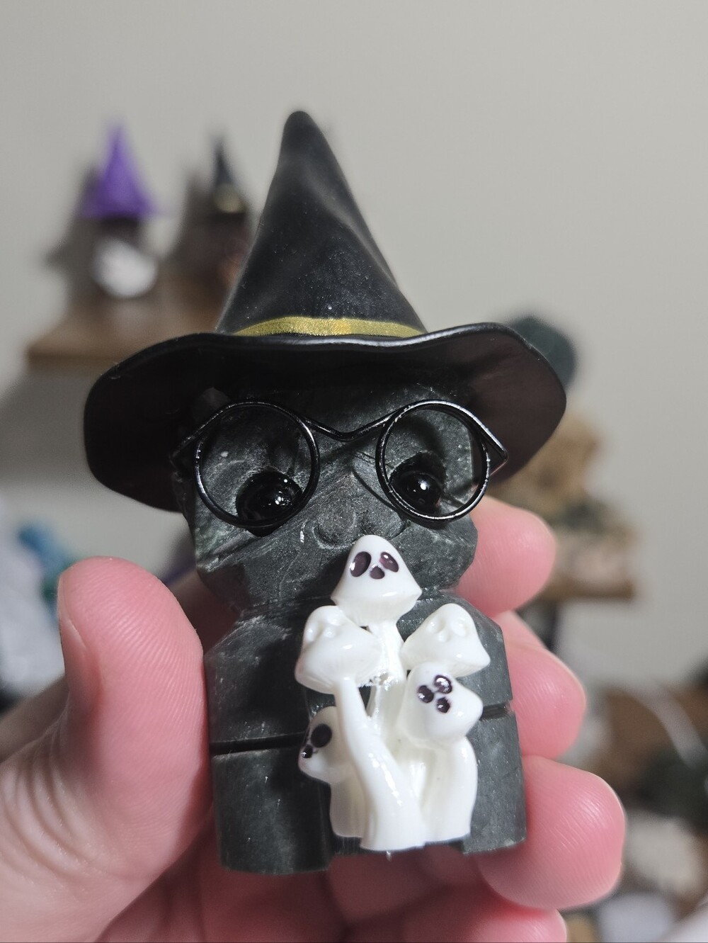 Serpentine Witch Hauntrd Mushroom Crystal Hedgie Buddy
